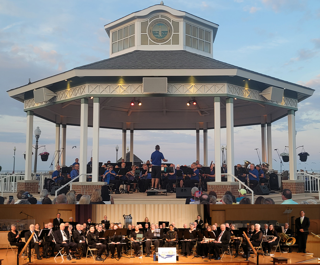 🎶 Join us Monday, June 2nd at 8 PM as we welcome the Rehoboth Concert Band to the Bandstand stage!

Comprised of talented musicians from our own community, the Rehoboth Concert Band highlights the exceptional local talent found throughout coastal Delaware. Enjoy an evening of vibrant, high-quality concert band music in the heart of downtown ... just steps from the boardwalk!

It’s the perfect chance to support local performers and kick off the first full week of June! As always, the show is FREE and open to all. See you Monday night! 🎺🎵