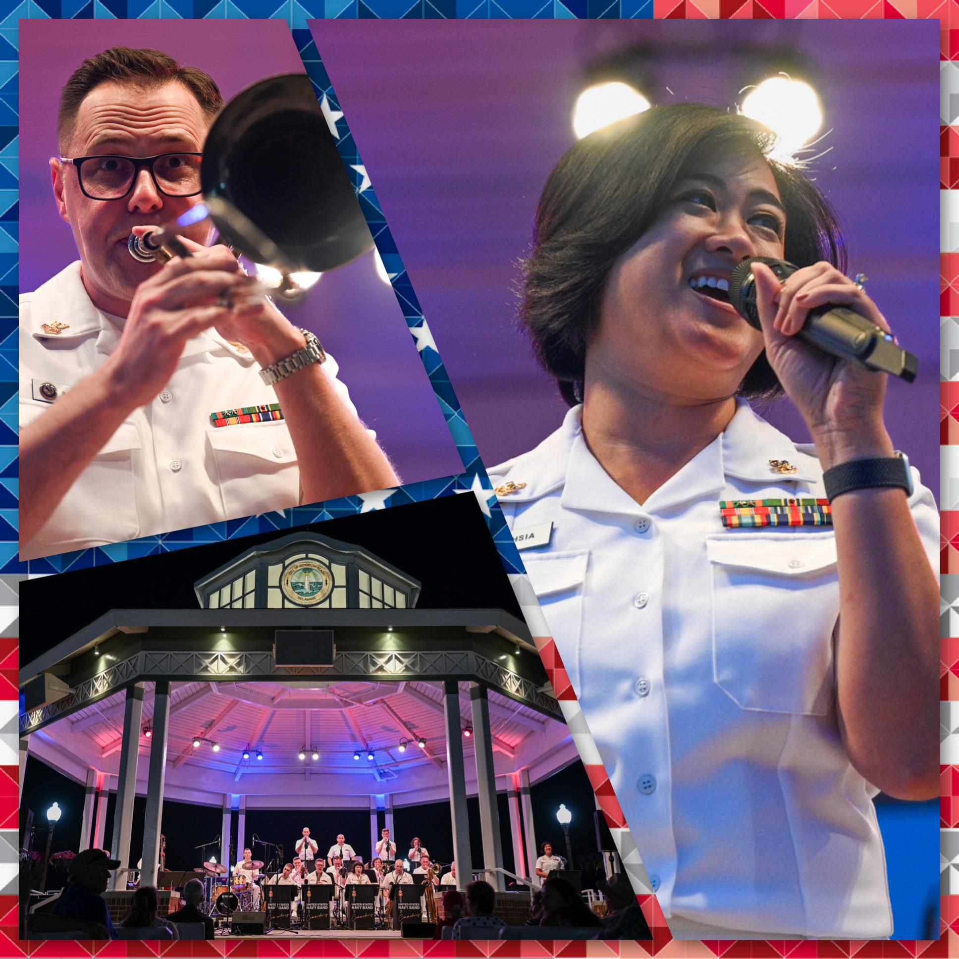🇺🇸HAPPY INDEPENDENCE DAY!🇺🇸

⚓️ Tonight at 8 PM, the @usnavyband Commodores bring world-class jazz and big band sounds to the Rehoboth Beach Bandstand. Enjoy an evening of swing, sophisticated rhythms, and patriotic flair as we continue our Independence Day celebrations. Don’t miss this unforgettable performance! 🎷🎶