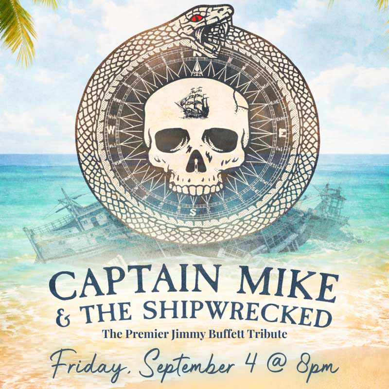 Set your sails for a night of island-inspired music! 🌴🎶

🦜 Friday at 8pm, @captainmikeandtheshipwrecked brings the music of Jimmy Buffett to life with a high-energy mix of classic hits and deep cuts from the Coral Reefer catalog.

🎵 This 8-piece crew blends seasoned musicians, pirates, stories from the sea, and all the songs that have made generations of Parrotheads smile. Whether you’ve been a Buffett fan for decades or you’re discovering the music for the first time, Captain Mike & The Shipwrecked is ready to take you on a musical voyage!

Come sing along and celebrate the legacy of Jimmy Buffett, all 100% FREE at the @rehobothbandstand!